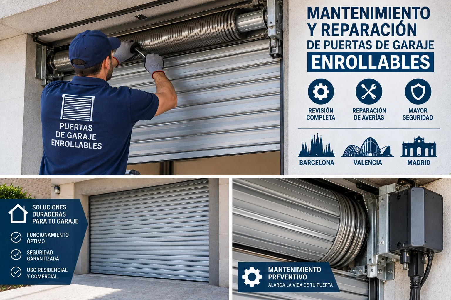 Mantenimiento Reparación Puertas de Garaje Enrollables en Barcelona Valencia Madrid Mantenimiento Reparacion Puertas de Garaje Enrollables en Barcelona Valencia Madrid - Mantenimiento Reparación Puertas de Garaje Enrollables en Barcelona Valencia Madrid