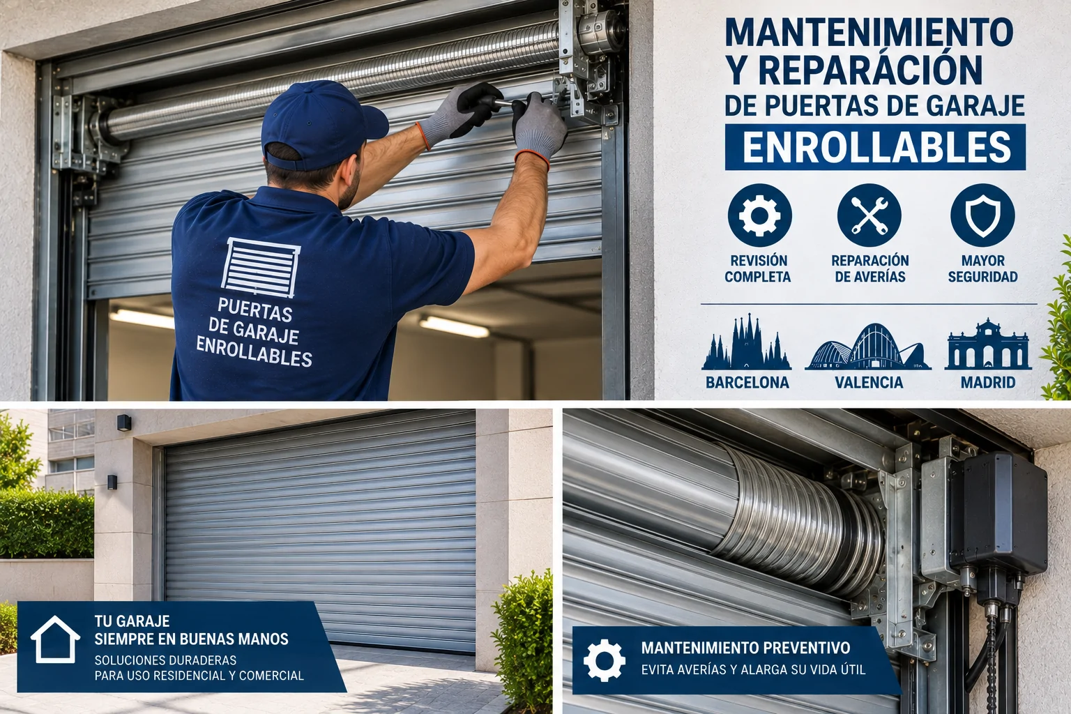 Mantenimiento Reparación Puertas de Garaje Enrollables en Barcelona Valencia Madrid Mantenimiento Reparacion Puertas de Garaje Enrollables - Mantenimiento Reparación Puertas de Garaje Enrollables en Barcelona Valencia Madrid